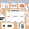 Number Matching Worksheets 1-10 | Counting Practice Printable | Numbers & Number Words | Ten Frames | Preschool Math Activity | PDF